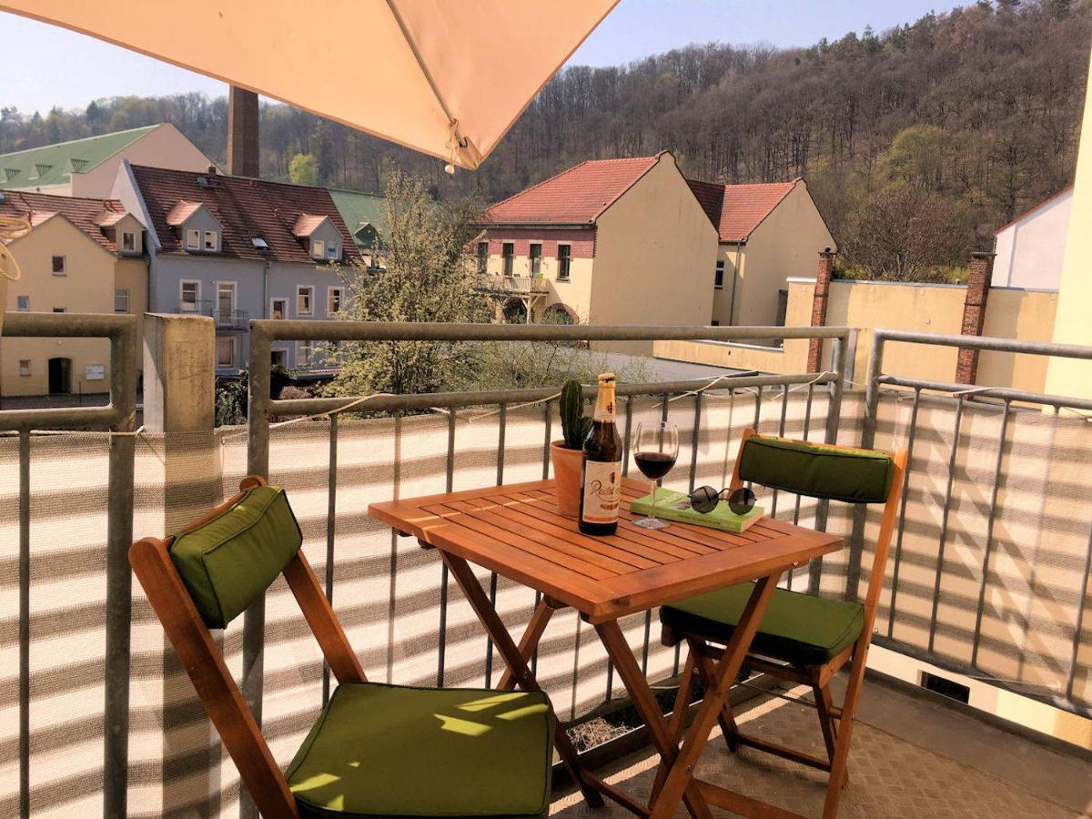 Ferienwohnung Kurzmalweg -Balkon- Meissen Exterior photo